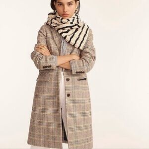 J. Crew Dalton topcoat in glen plaid English wool